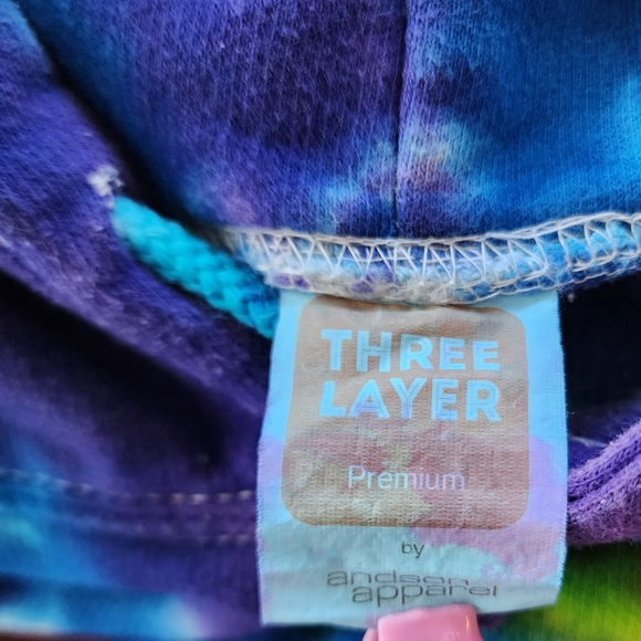 South Park, Colorado Tie Dye 3 layer hoodie size Medium - Picture 7 of 15